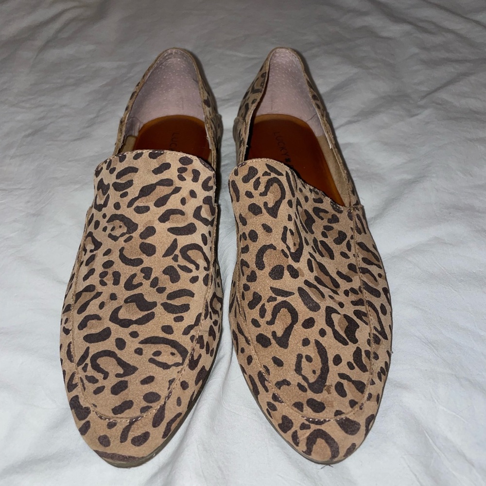 Lucky brand cheetah print flats